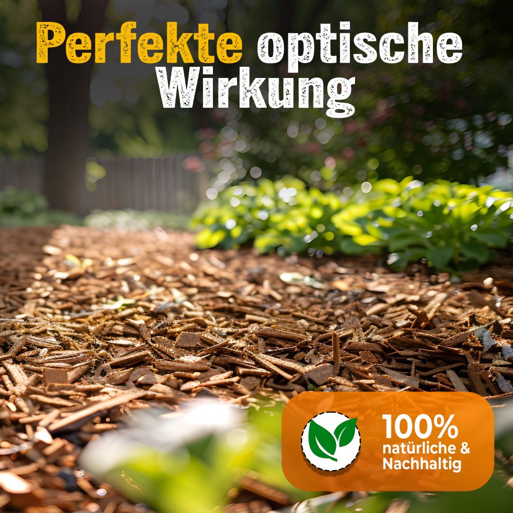 Rindenmulch für Beete als optisches Highlight im Garten
