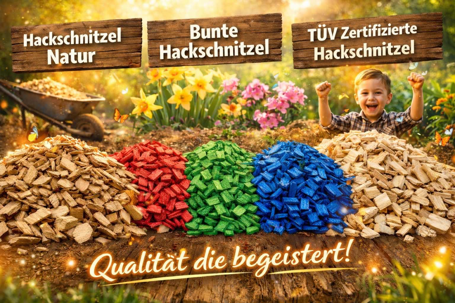Hackschnitzel - bunt - Hackschnitzel TÜV