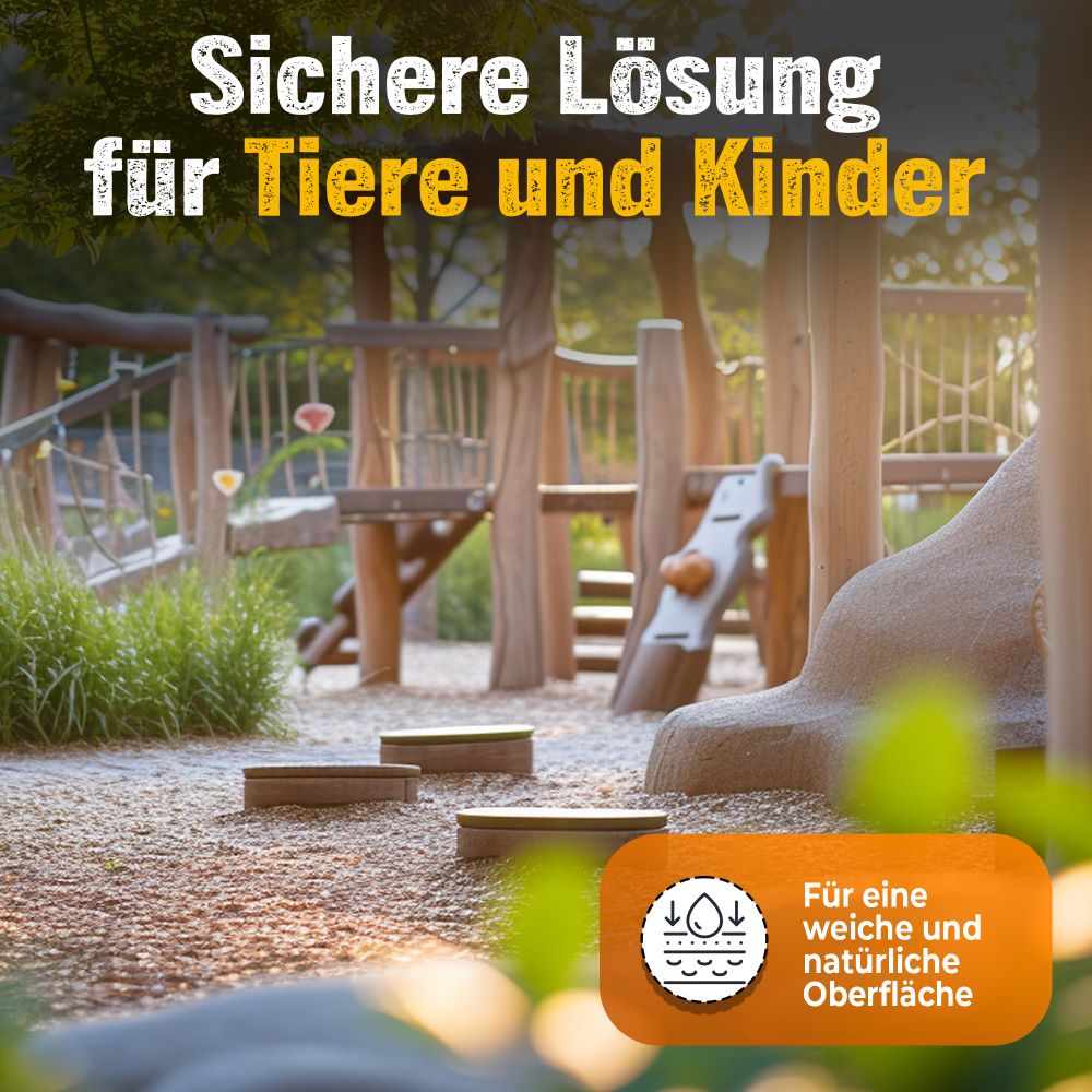 Hackschnitzel Fallschutz für Spielpätze