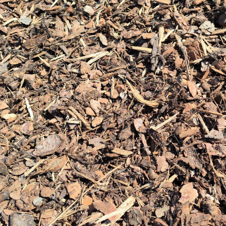 Rindenmulch FEIN, Körnung 0 – 40 mm, Premium Qualität, aus Bayern Fichten- und etwas Kiefernrinde, im Karton, 100 Liter