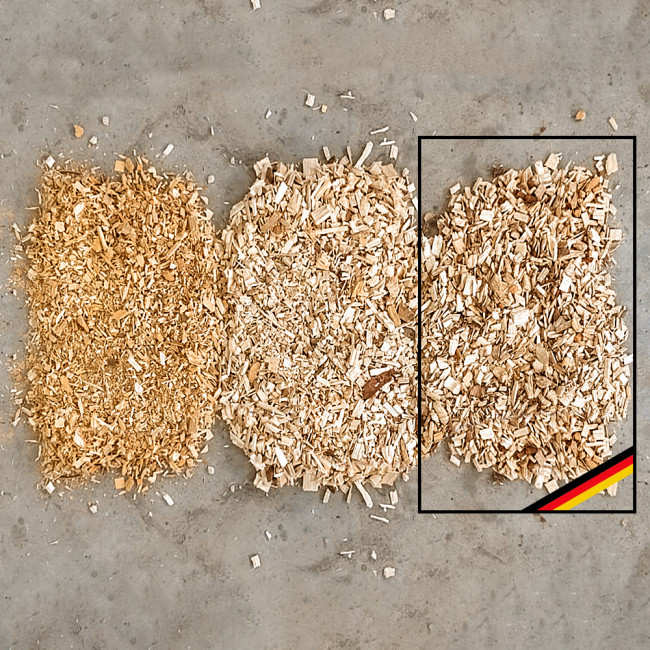 Holzhackschnitzel, Holzdekor, Hackschnitzel Premium, aus Stammholz