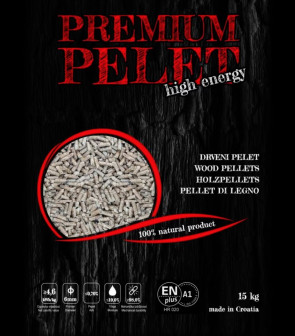 Holzpellets Buche/Eiche - Hartholz, DinPlus A1, Sackware 15kg